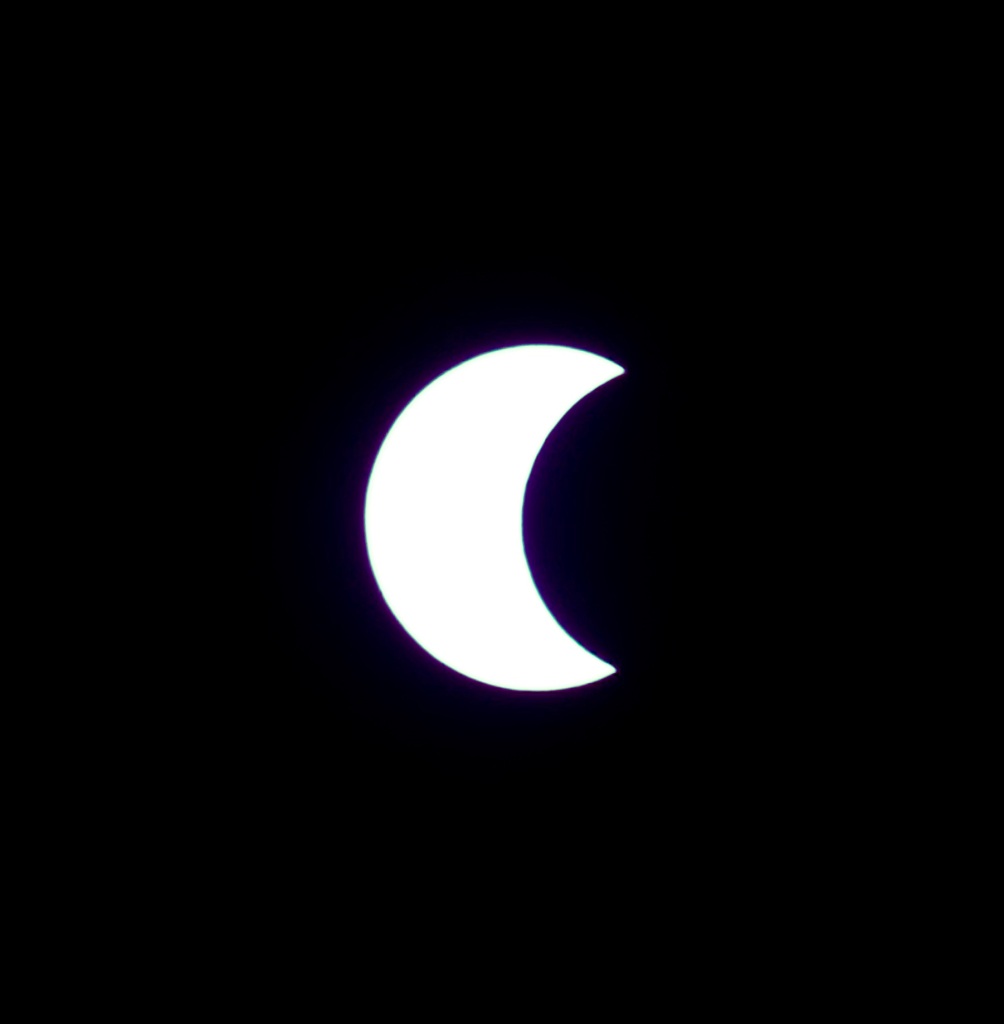 Partial Solar Eclipse as seen over Ardmore, Alberta October 14, 2023